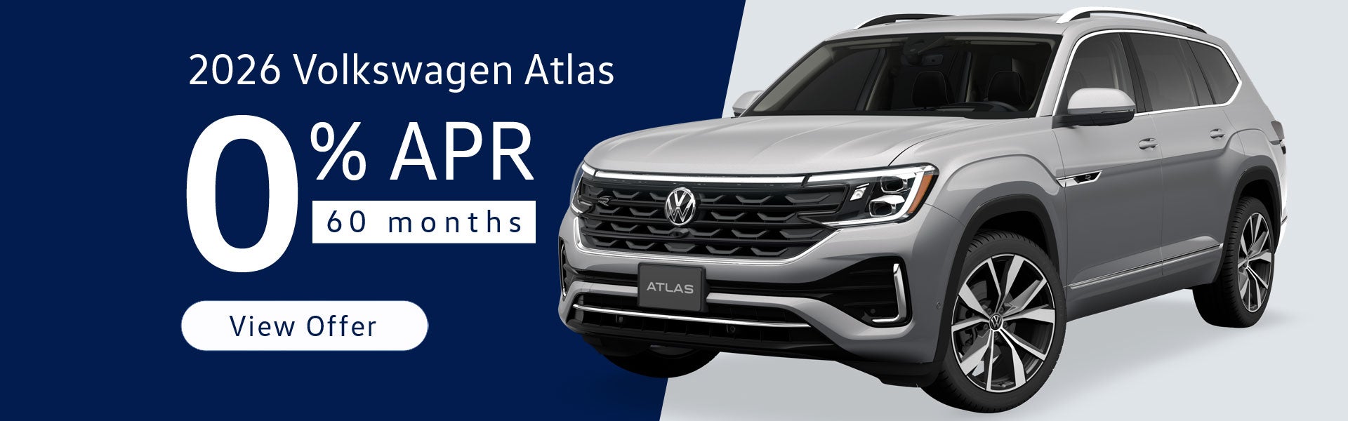 0% APR on 2026 Volkswagen Atlas
