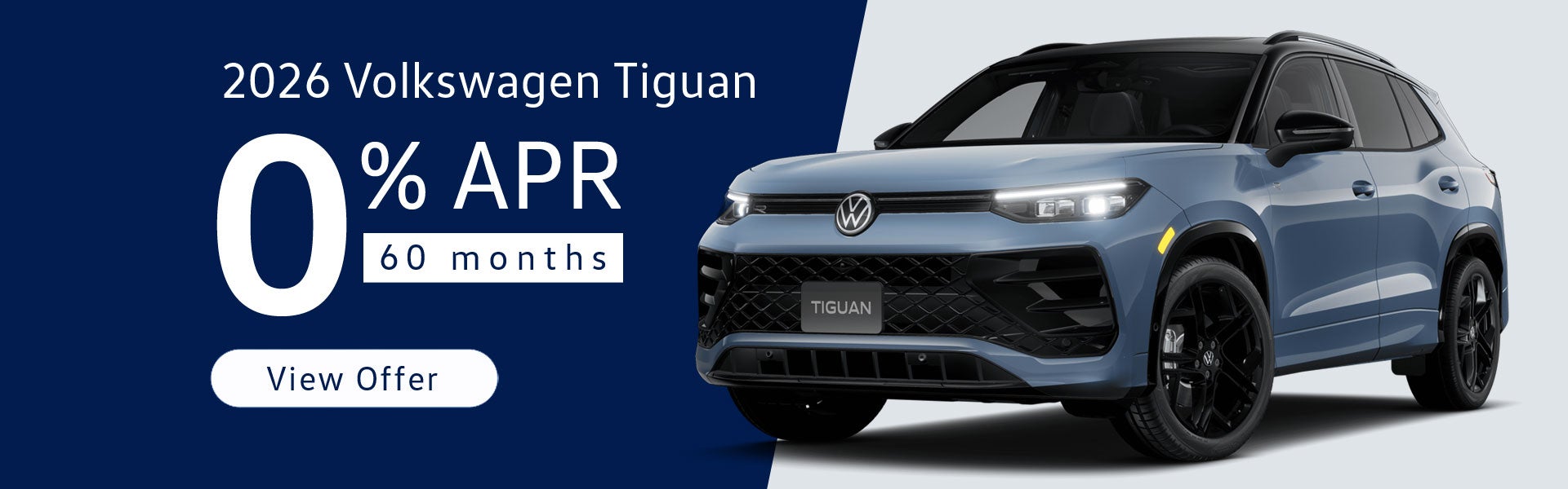 0% APR on 2026 VW Tiguan