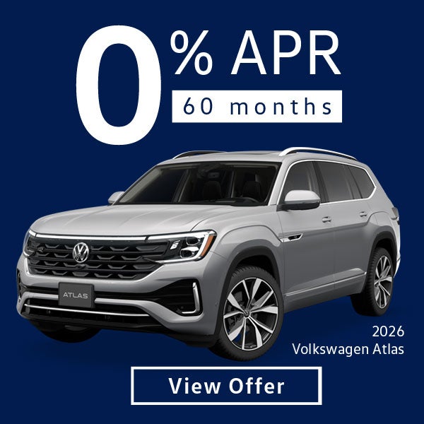 0% APR on 2026 Volkswagen Atlas