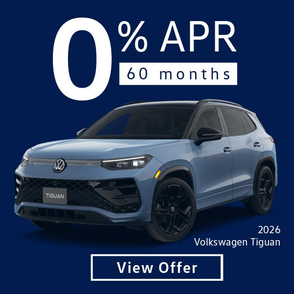 0% APR on 2026 VW Tiguan